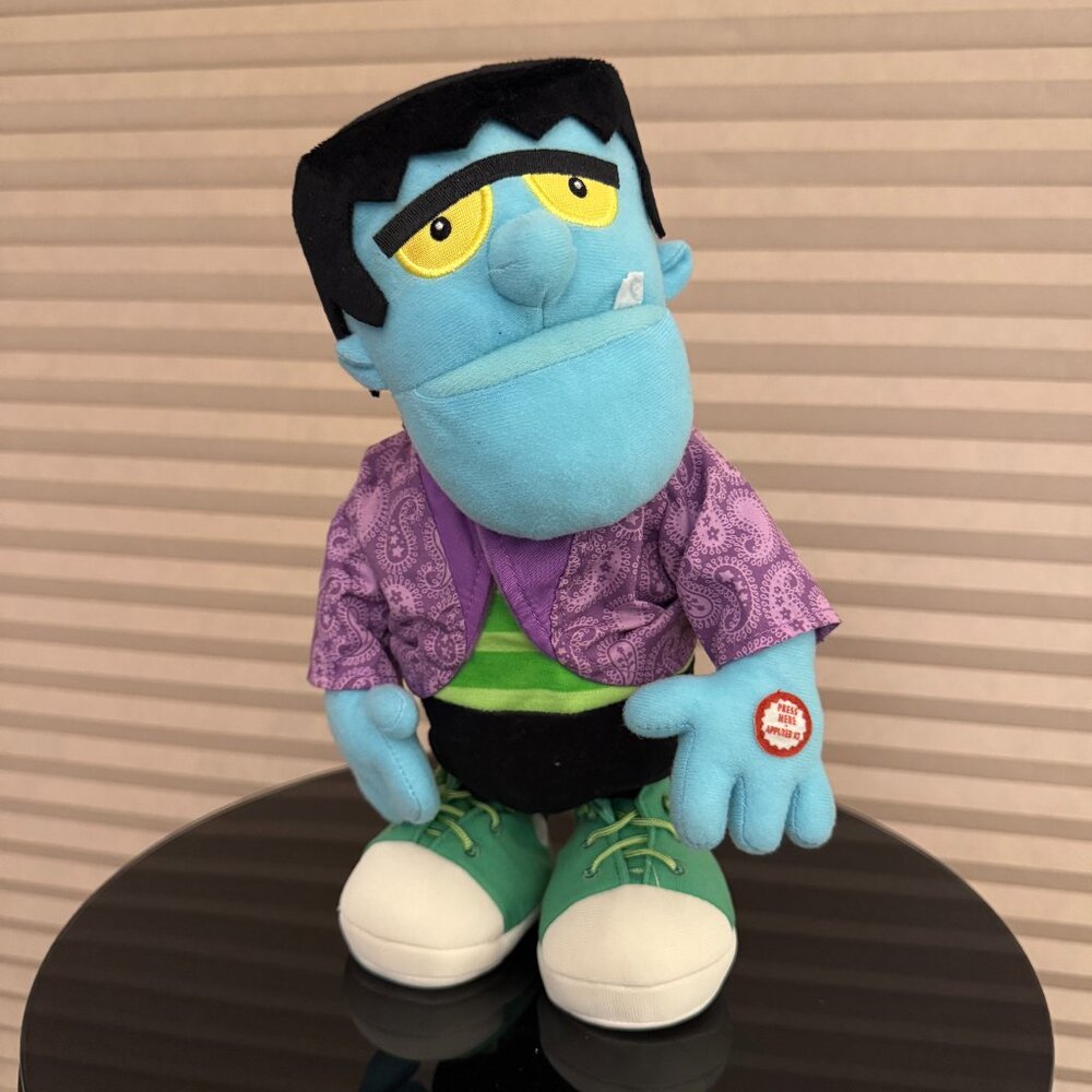Animated Frankenstein Singing Dancing Plush Monster Mash Halloween Decor